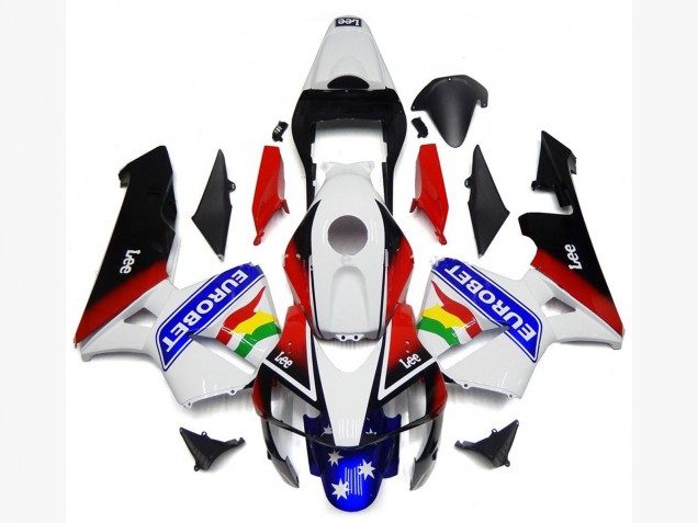 EuroBet Couleurs Brillantes 03-04 Honda CBR600RR Carénage Moto EuroBet Couleurs Brillantes 03-04 Honda CBR600RR Carénage Moto