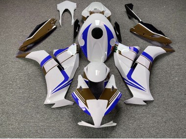 Fondu Bleu Brillant & Noir 12-16 Honda CBR1000RR Carénage Moto