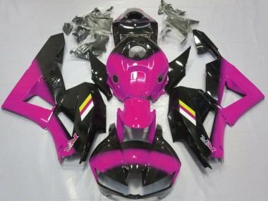 Fondu Rose Brillant & Noir 13-23 Honda CBR600RR Carénage Moto