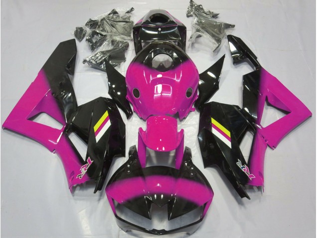 Fondu Rose Brillant & Noir 13-23 Honda CBR600RR Carénage Moto Fondu Rose Brillant & Noir 13-23 Honda CBR600RR Carénage Moto