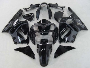 Guerrier Noir 02-05 Kawasaki ZX12R Carénage Moto