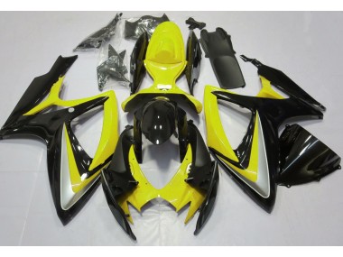 Jaune Brillant Débadgé 06-07 Suzuki GSXR 600-750 Carénage Moto