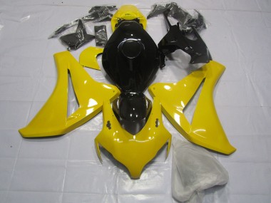 Jaune Clair & Noir 08-11 Honda CBR1000RR Carénage Moto