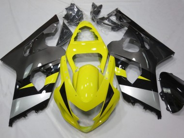 Jaune & Gris 04-05 Suzuki GSXR 600-750 Carénage Moto