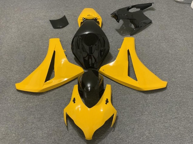 Jaune Perle & Noir 08-11 Honda CBR1000RR Carénage Moto Jaune Perle & Noir 08-11 Honda CBR1000RR Carénage Moto