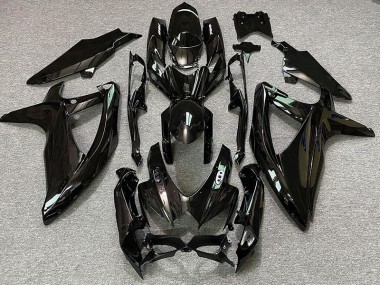 Logos Noir & Blanc Brillant 08-10 Suzuki GSXR 600-750 Carénage Moto