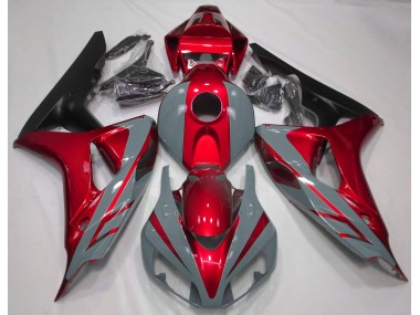 Nardo Gris & Rouge 06-07 Honda CBR1000RR Carénage Moto