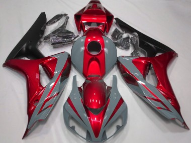 Nardo Gris & Rouge 06-07 Honda CBR1000RR Carénage Moto