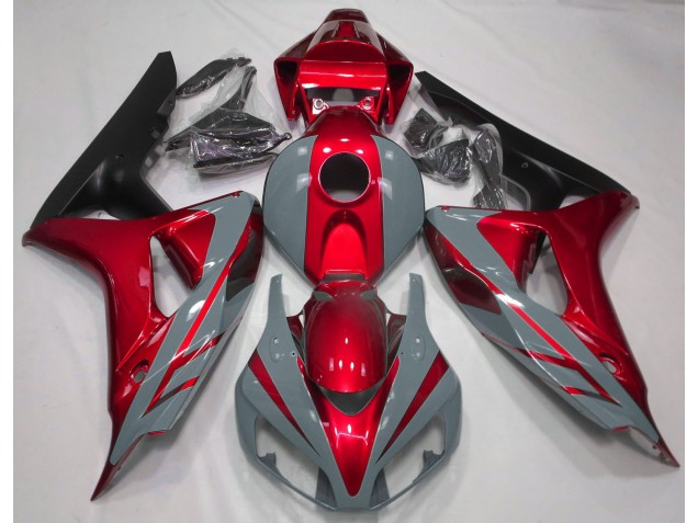 Nardo Gris & Rouge 06-07 Honda CBR1000RR Carénage Moto