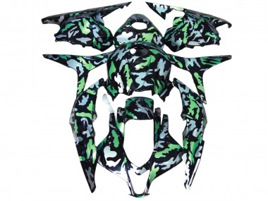 Neige Verte Camo 09-12 Honda CBR600RR Carénage Moto