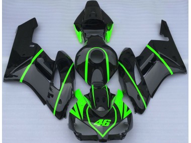 Nero Lucido E Verde Alta Visibilità 04-05 Honda CBR1000RR Carénage Moto