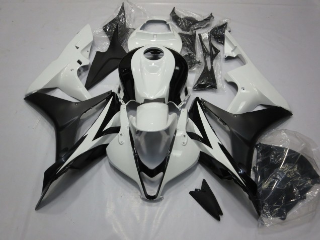 Nettoyer Le Noir & Le Blanc 07-08 Honda CBR600RR Carénage Moto Nettoyer Le Noir & Le Blanc 07-08 Honda CBR600RR Carénage Moto