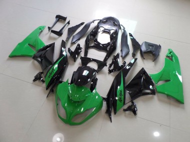 Ninja Noir Vert 09-12 Kawasaki ZX6R Carénage Moto