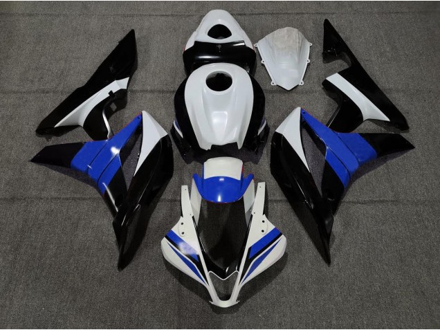 Noir Blanc & Bleu 07-08 Honda CBR600RR Carénage Moto Noir Blanc & Bleu 07-08 Honda CBR600RR Carénage Moto