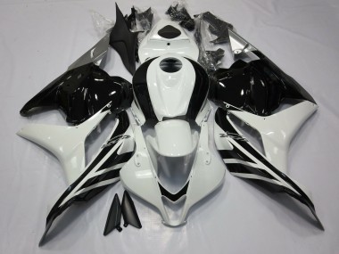 Noir & Blanc Brillant 09-12 Honda CBR600RR Carénage Moto