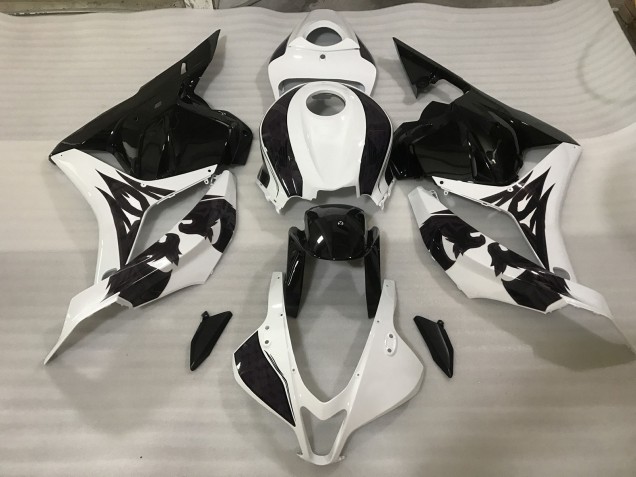 Noir / Blanc Personnalisé 09-12 Honda CBR600RR Carénage Moto Noir / Blanc Personnalisé 09-12 Honda CBR600RR Carénage Moto