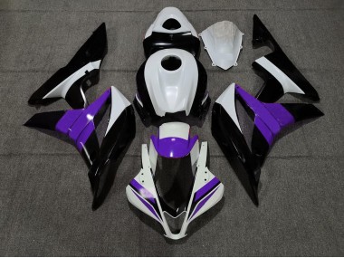 Noir Blanc & Violet 07-08 Honda CBR600RR Carénage Moto