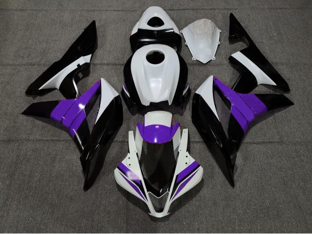 Noir Blanc & Violet 07-08 Honda CBR600RR Carénage Moto Noir Blanc & Violet 07-08 Honda CBR600RR Carénage Moto