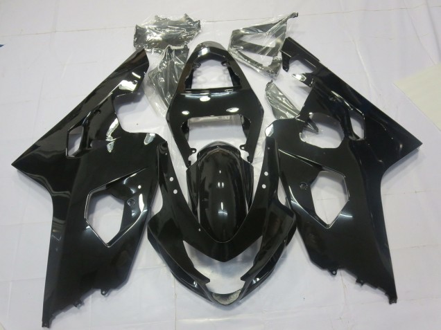 Noir Brillant 04-05 Suzuki GSXR 600-750 Carénage Moto Noir Brillant 04-05 Suzuki GSXR 600-750 Carénage Moto