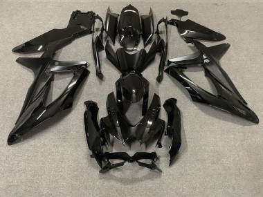 Noir Brillant 08-10 Suzuki GSXR 600-750 Carénage Moto