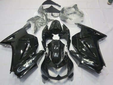 Noir Brillant 08-12 Kawasaki Ninja 250 Carénage Moto