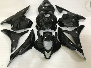 Noir Brillant 09-12 Honda CBR600RR Carénage Moto