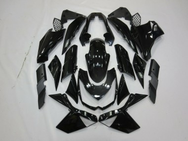 Noir Brillant 10-13 Kawasaki Z1000 Carénage Moto