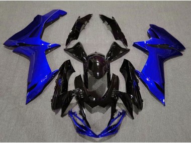 Noir Brillant & Bleu Aqua 11-24 Suzuki GSXR 600-750 Carénage Moto