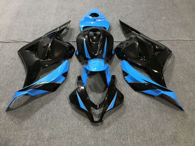 Noir Brillant & Bleu Ciel 09-12 Honda CBR600RR Carénage Moto Noir Brillant & Bleu Ciel 09-12 Honda CBR600RR Carénage Moto