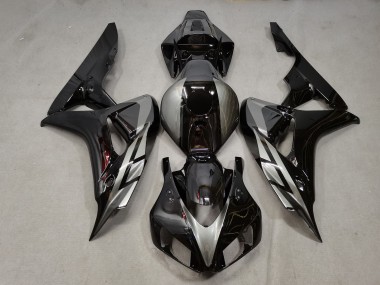 Noir Brillant & Gris 06-07 Honda CBR1000RR Carénage Moto