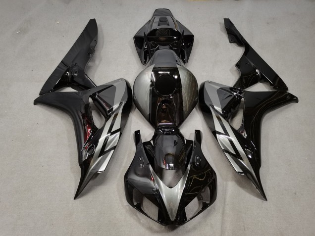 Noir Brillant & Gris 06-07 Honda CBR1000RR Carénage Moto