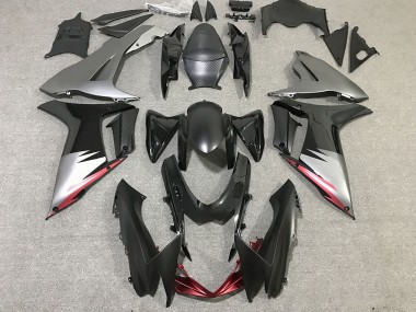Noir Brillant & Gris Mat 11-24 Suzuki GSXR 600-750 Carénage Moto