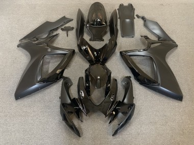 Noir Brillant & Mat 06-07 Suzuki GSXR 600-750 Carénage Moto
