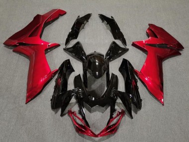 Noir Brillant & Rouge Lave 11-24 Suzuki GSXR 600-750 Carénage Moto