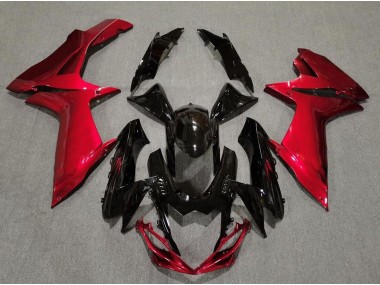 Noir Brillant & Rouge Lave 11-24 Suzuki GSXR 600-750 Carénage Moto