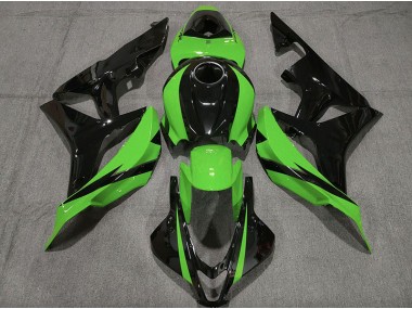 Noir Brillant & Vert 07-08 Honda CBR600RR Carénage Moto
