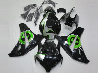 Noir Brillant & Vert 08-11 Honda CBR1000RR Carénage Moto