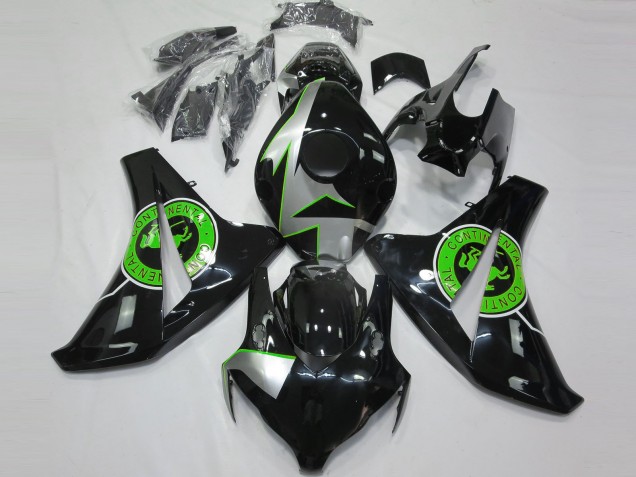 Noir Brillant & Vert 08-11 Honda CBR1000RR Carénage Moto Noir Brillant & Vert 08-11 Honda CBR1000RR Carénage Moto