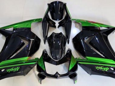 Noir Brillant & Vert 08-12 Kawasaki Ninja 250 Carénage Moto
