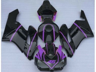 Noir Brillant & Violet 04-05 Honda CBR1000RR Carénage Moto