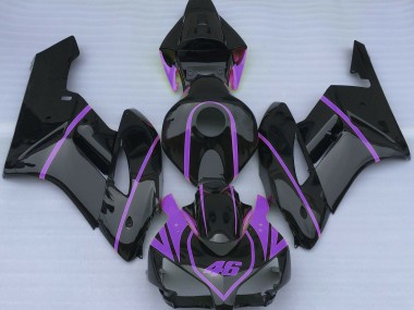 Noir Brillant & Violet 04-05 Honda CBR1000RR Carénage Moto