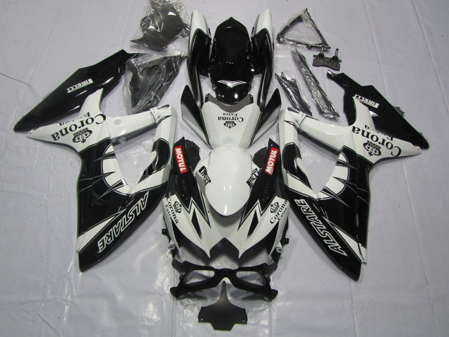Noir Corona 08-10 Suzuki GSXR 600-750 Carénage Moto Noir Corona 08-10 Suzuki GSXR 600-750 Carénage Moto