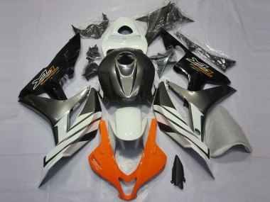 Noir Gris & Orange 07-08 Honda CBR600RR Carénage Moto