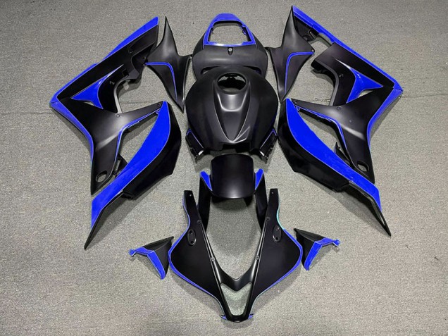 Noir Mat & Bleu 07-08 Honda CBR600RR Carénage Moto