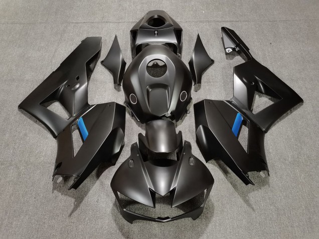 Noir Mat & Bleu 13-23 Honda CBR600RR Carénage Moto Noir Mat & Bleu 13-23 Honda CBR600RR Carénage Moto