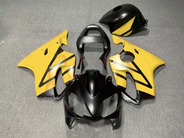 Noir Mat & Jaune 01-03 Honda CBR600 F4i Carénage Moto