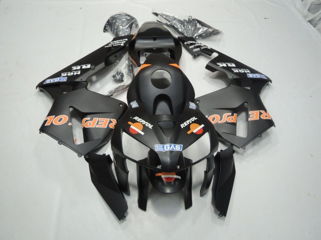 Noir Mat Repsol 03-04 Honda CBR600RR Carénage Moto Noir Mat Repsol 03-04 Honda CBR600RR Carénage Moto