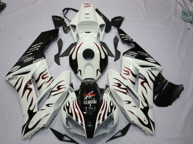 Noir & Rouge Flamme 04-05 Honda CBR1000RR Carénage Moto