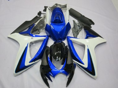 OEM Style Blanc Bleu 06-07 Suzuki GSXR 600-750 Carénage Moto