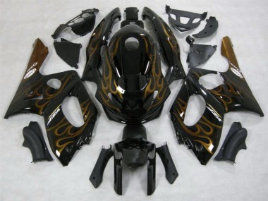 Or Flamme Brillant 98-07 Yamaha YZF600 Carénage Moto